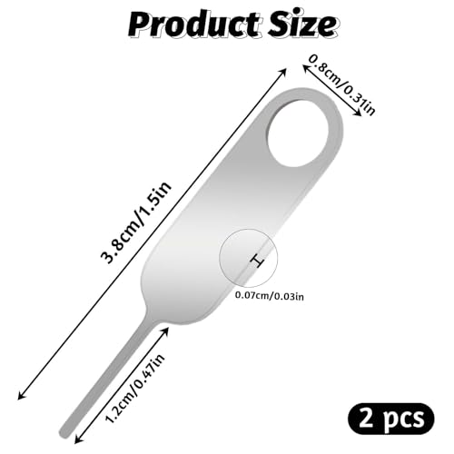 2-Pack Doorbell Key Tool, Doorbell Opening Pin Tool, Release Removal Pin Security Key Replacement Tool Compatible with Arlo, Nest and Eufy Video Doorbell Remove Doorbell Mount and Battery Replacement