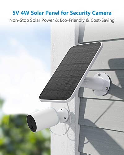 Solar Panel Charger Compatible with Eufycam 3/3C/2C/2C Pro/E40/E20/2/2 Pro/E/L20/L40/Solo/SoloCam Spotlight