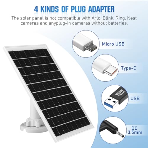 8W Solar Panel for Security Camera