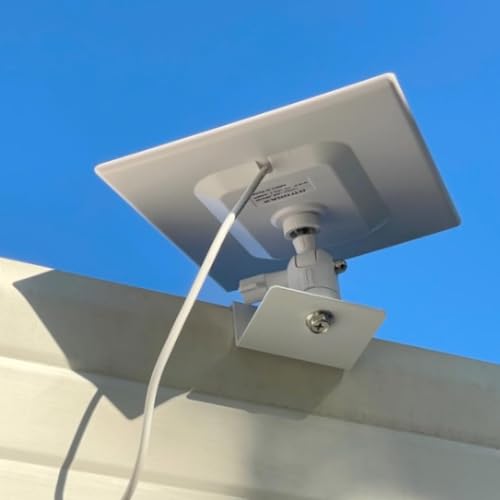 Tonton Gutter Mount for Solar Panel and Outdoor Security Camera Compatible with Ring, Arlo, Eufy, Wyze, Reolink, Google Nest, Blink, Standard 1/4