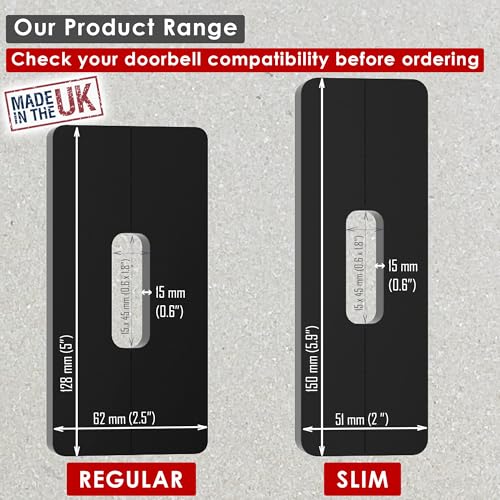 Mars Outpost 2 Pack No-Drill Mount Compatible with Aosu, Arlo, Blink, Eufy, Nest, Netamo, Reolink, Tapo, Wyze Video Doorbell Wired Battery Doorbell Plus Wireless Security Camera Adhesive Plate