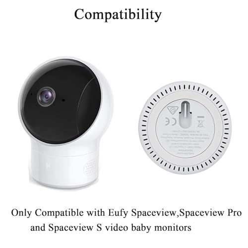 Baby Camera Flexible Twist Mount Compatible with Eufy Spaceview E110, Spaceview Pro Baby Monitor E210 and Eufy Wi-Fi Baby Monitor 2