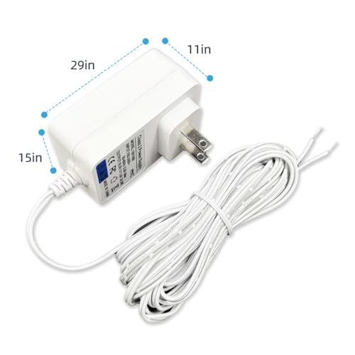UPMMUD 18V DC Video Doorbell Power Adapter, Power Supply Transformer for Ring, Nest, Eufy, Wyze, Arlo