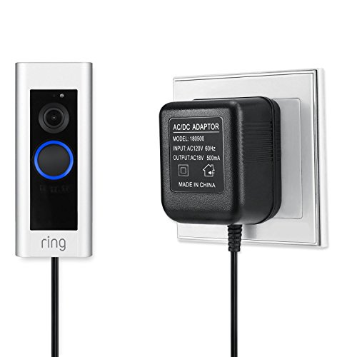 Power Supply Adapter for The All-New Ring Battery Doorbell 2024, Ring Battery Doorbell Plus/Pro, Ring Video Doorbell 2/1/Pro, Zmodo Smart Greet Video Doorbell, eufy Security/Arlo Doorbell