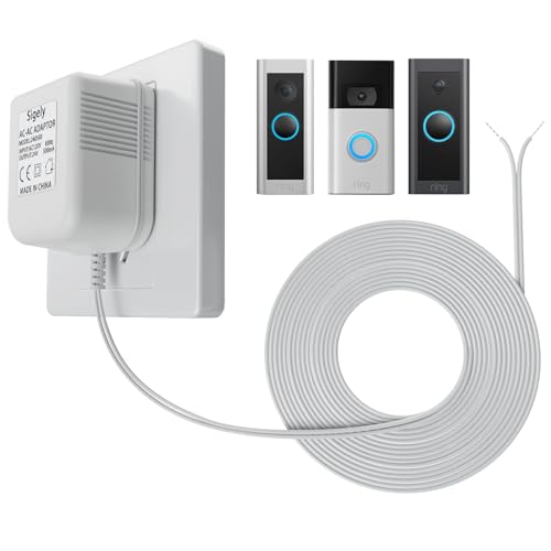 SigeIy Doorbell Transformer 24V 500MA Doorbell Power Adapter AC110