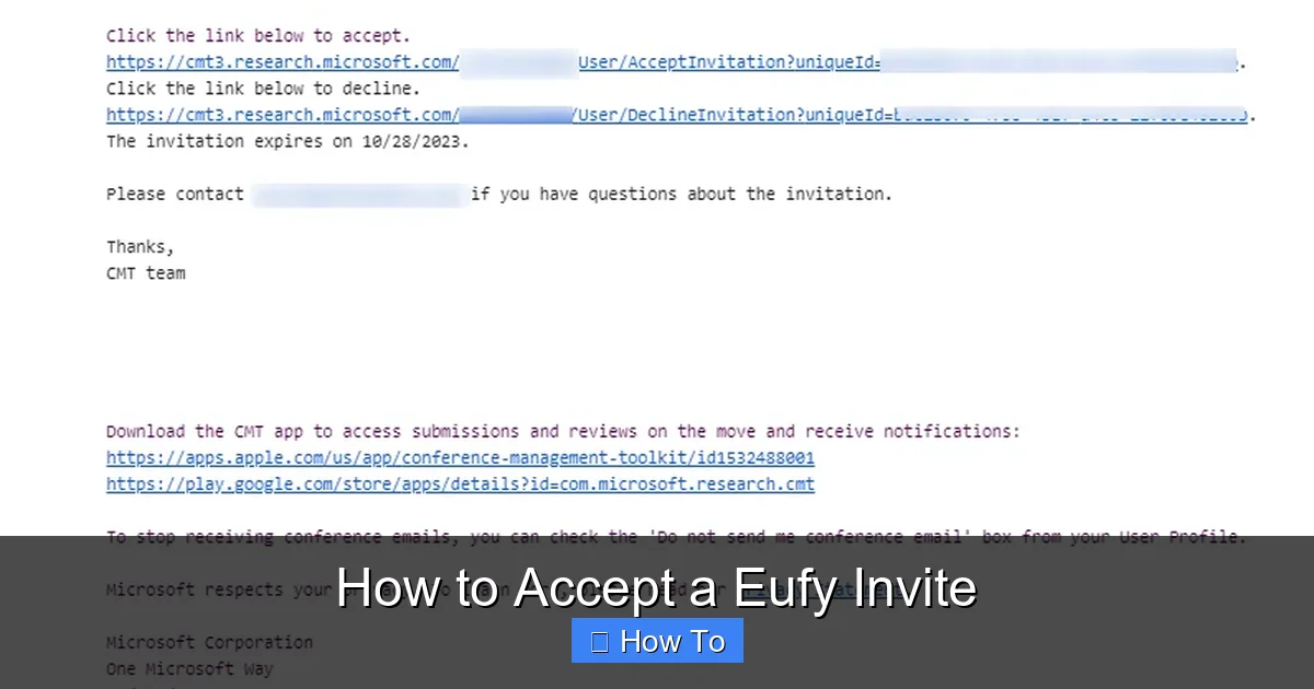 How to Accept a Eufy Invite