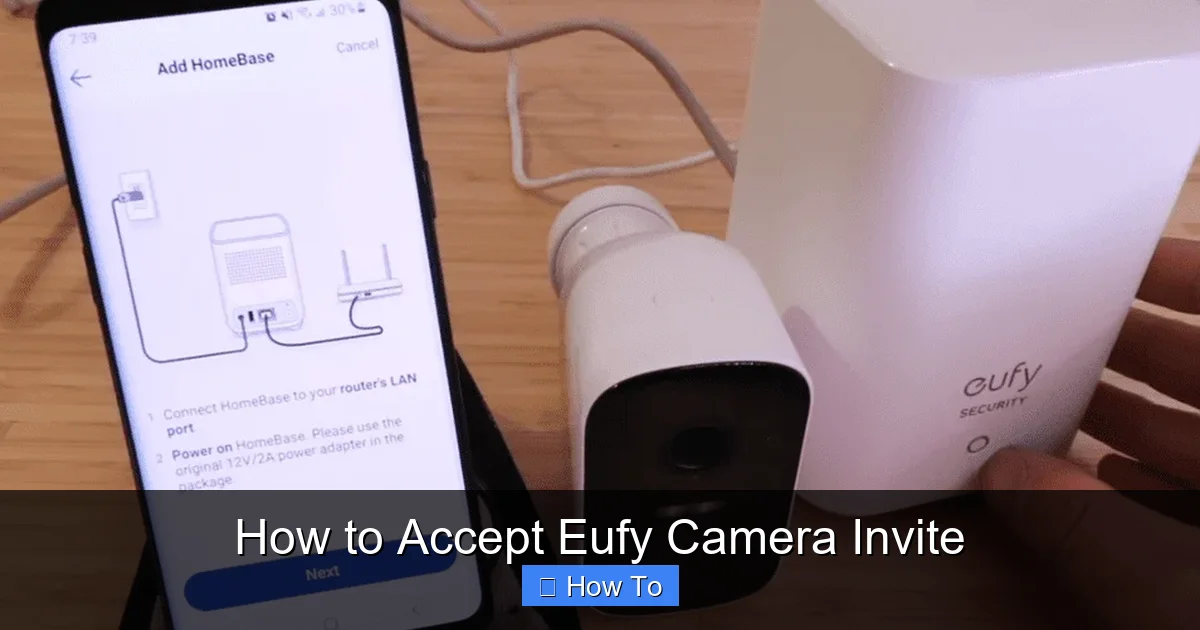 How to Accept Eufy Camera Invite