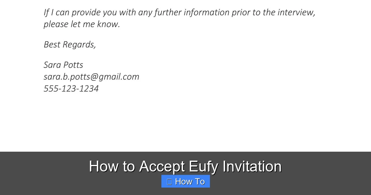 How to Accept Eufy Invitation
