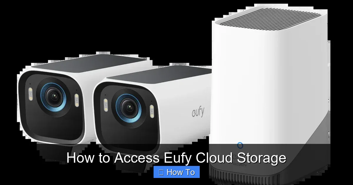 How to Access Eufy Cloud Storage