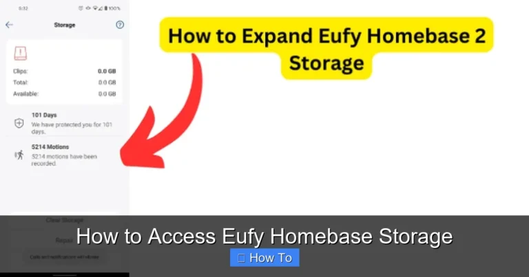 How to Access Eufy Homebase Storage