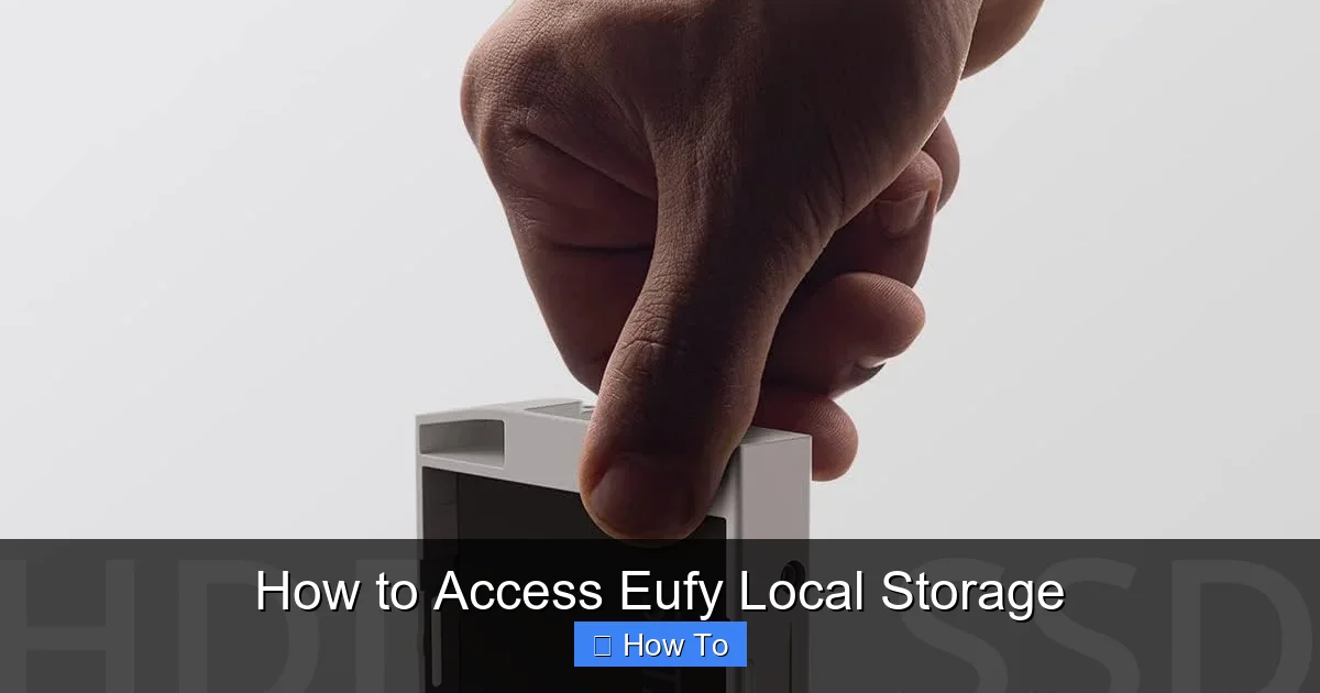 How to Access Eufy Local Storage