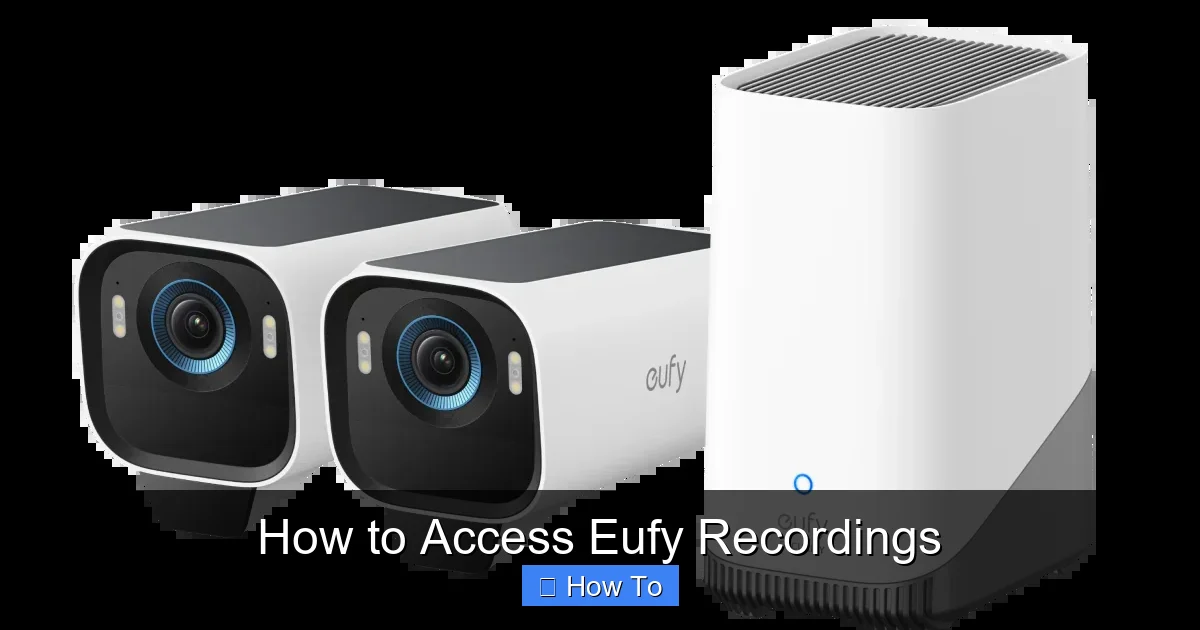 How to Access Eufy Recordings