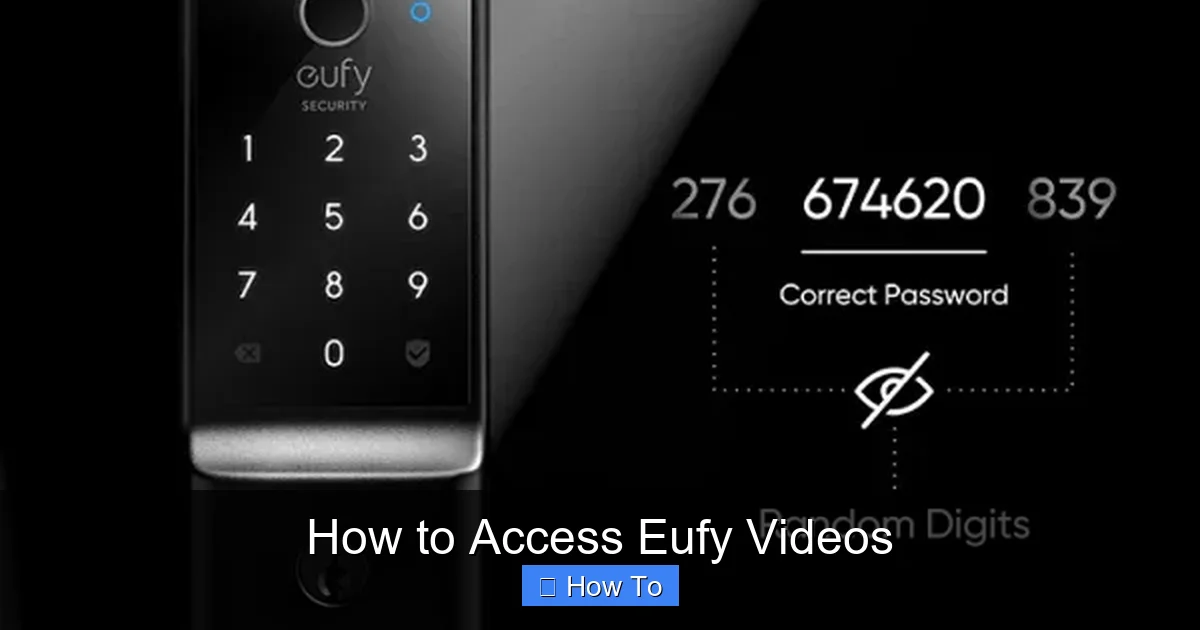 How to Access Eufy Videos
