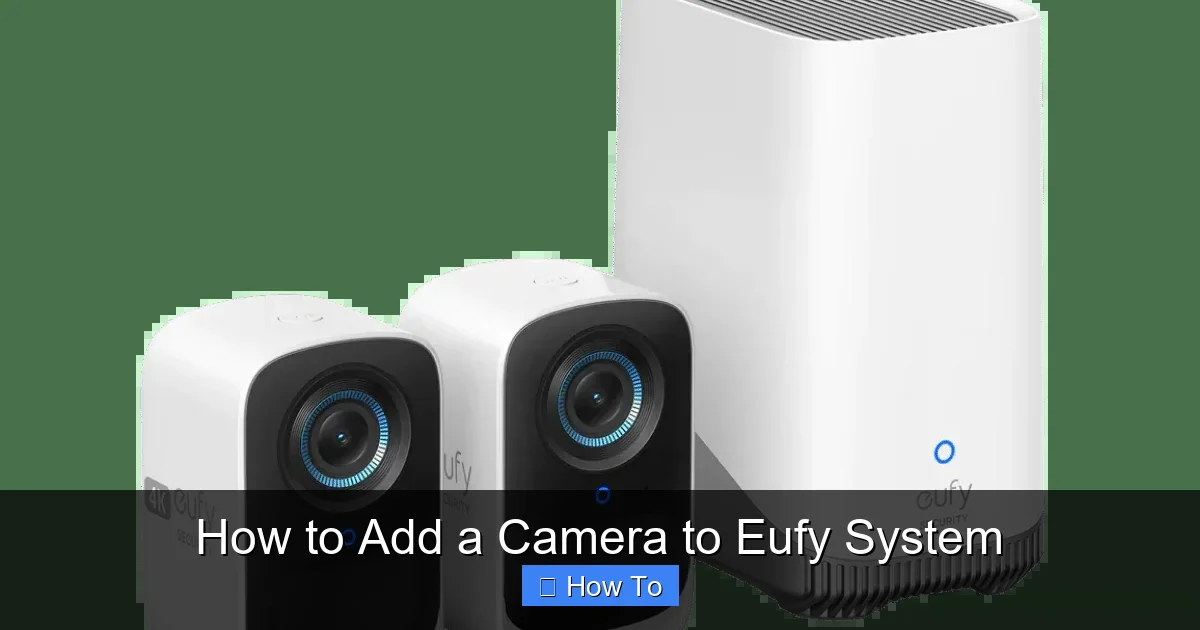 How to Add a Camera to Eufy System