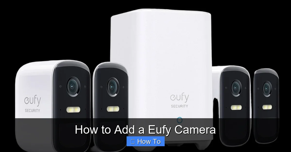 How to Add a Eufy Camera