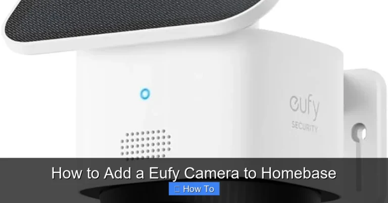 How to Add a Eufy Camera to Homebase