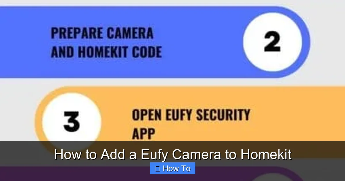 How to Add a Eufy Camera to Homekit