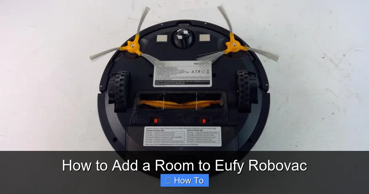 How to Add a Room to Eufy Robovac