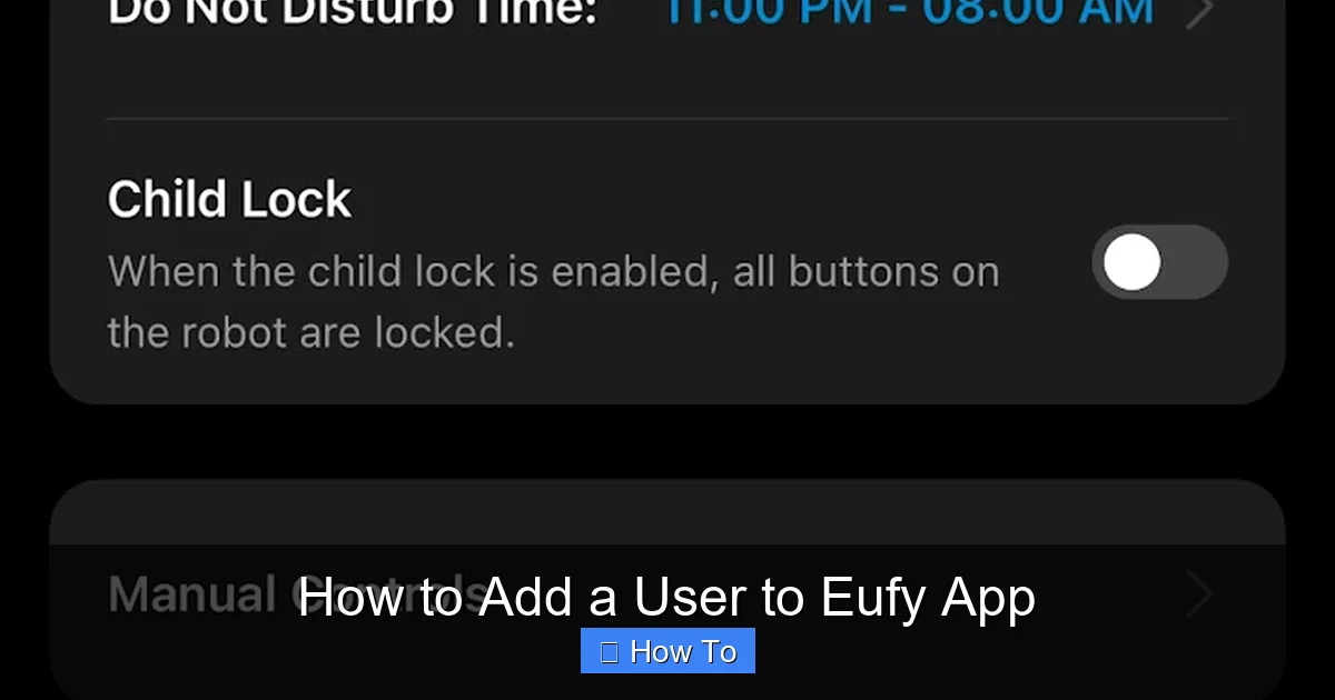 How to Add a User to Eufy App