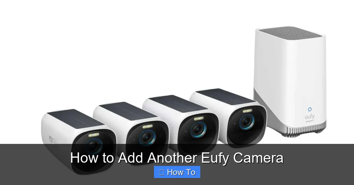 How to Add Another Eufy Camera