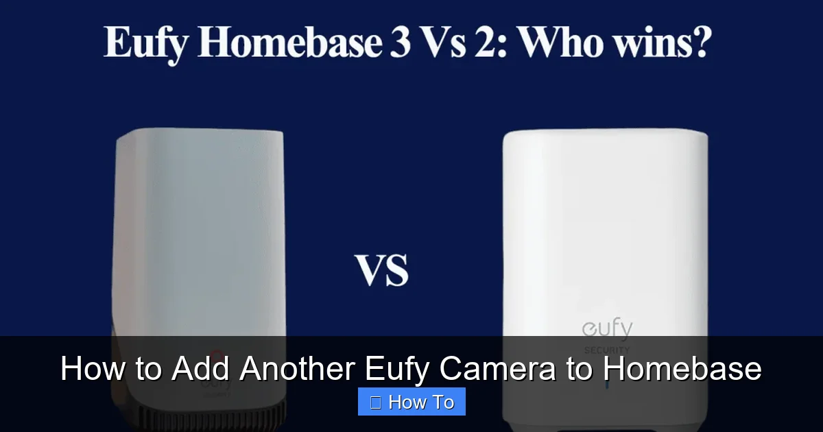 How to Add Another Eufy Camera to Homebase