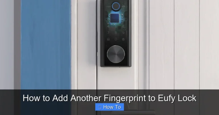 How to Add Another Fingerprint to Eufy Lock