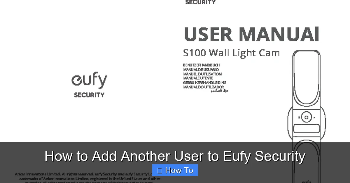 How to Add Another User to Eufy Security