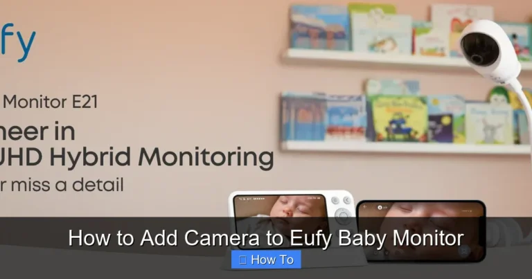 How to Add Camera to Eufy Baby Monitor
