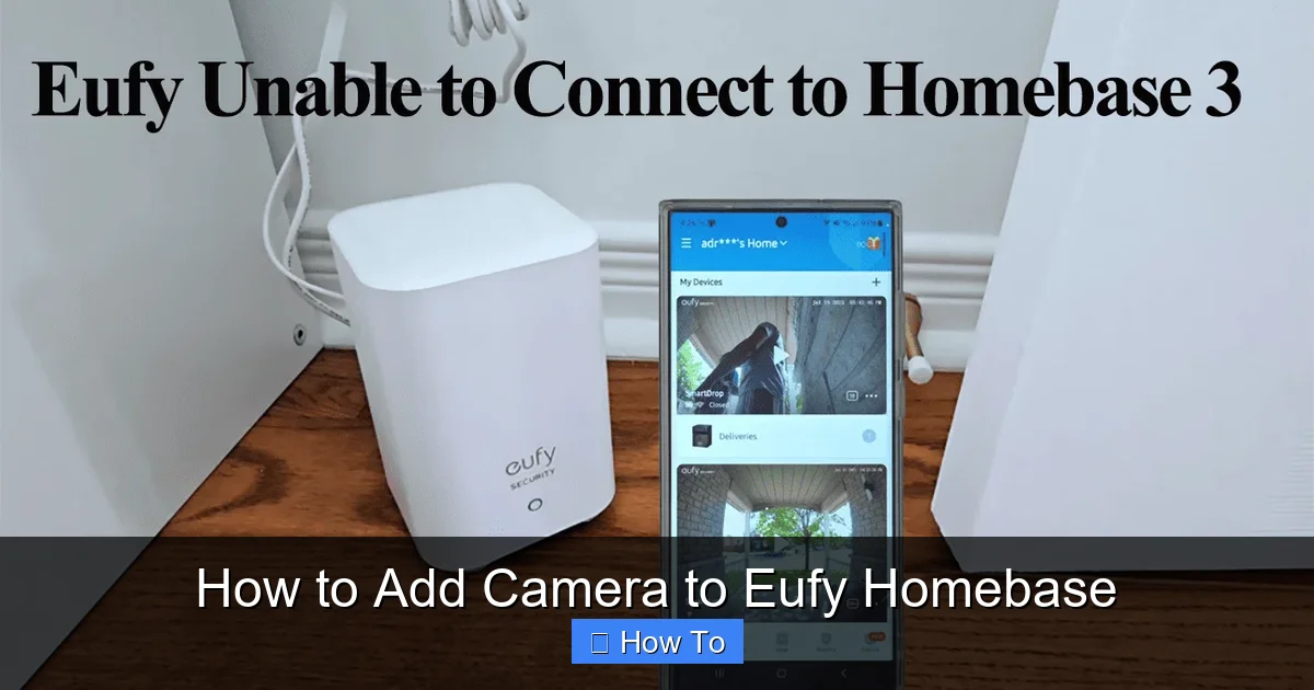 How to Add Camera to Eufy Homebase