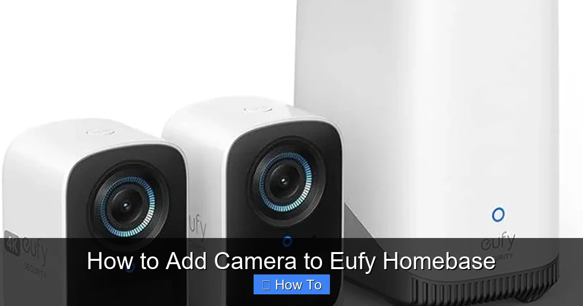 How to Add Camera to Eufy Homebase
