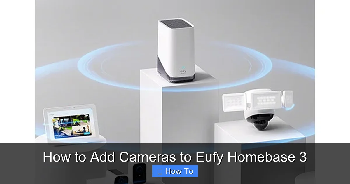How to Add Cameras to Eufy Homebase 3