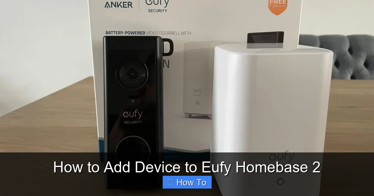 How to Add Device to Eufy Homebase 2