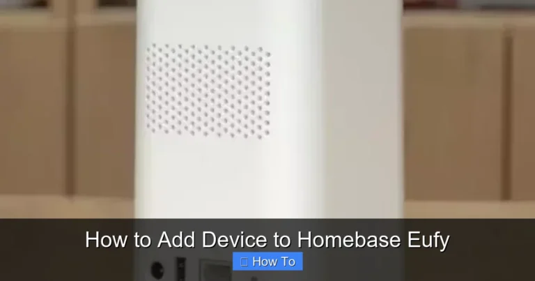 How to Add Device to Homebase Eufy