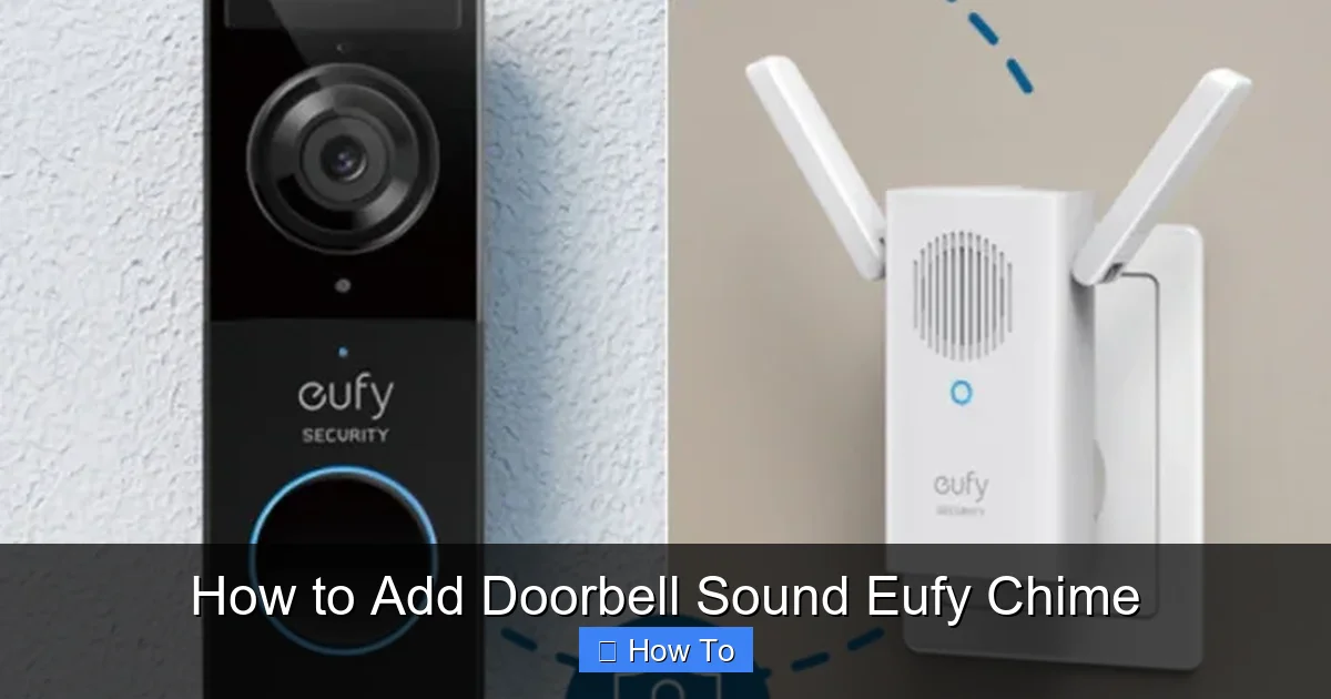 How to Add Doorbell Sound Eufy Chime