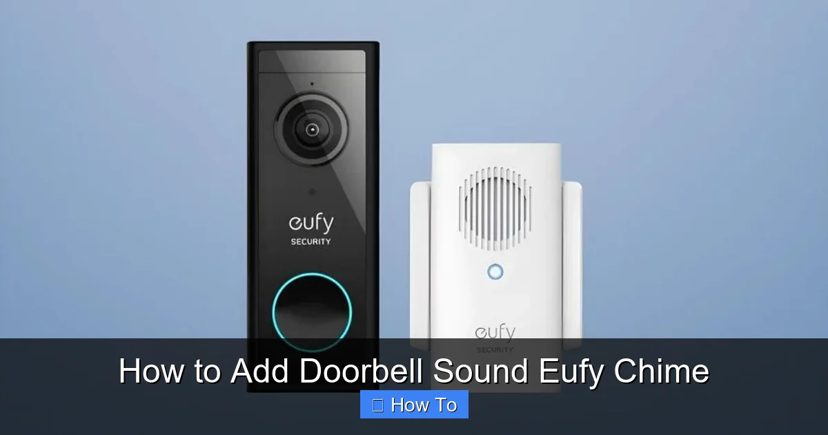 How to Add Doorbell Sound Eufy Chime