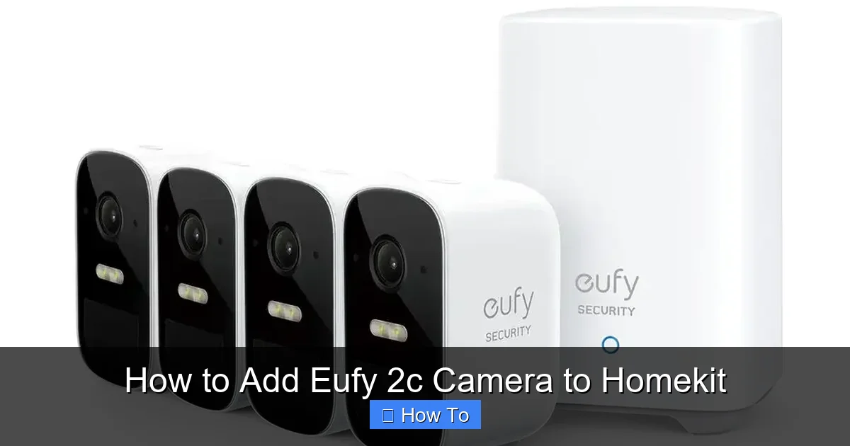 How to Add Eufy 2c Camera to Homekit
