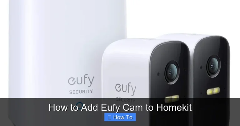 How to Add Eufy Cam to Homekit