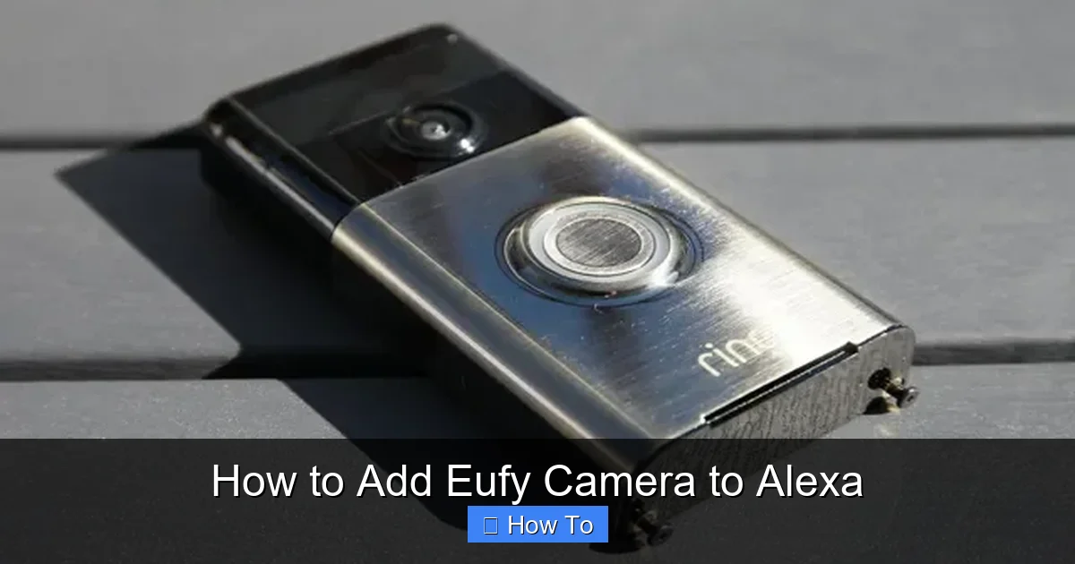 How to Add Eufy Camera to Alexa