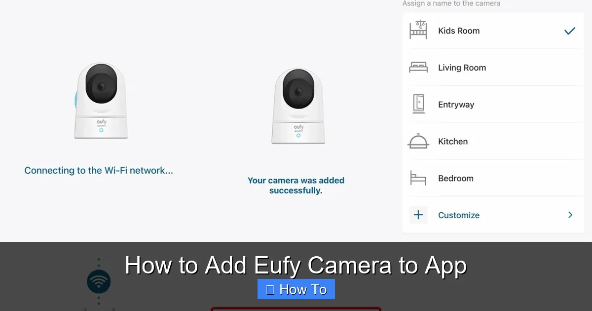 How to Add Eufy Camera to App