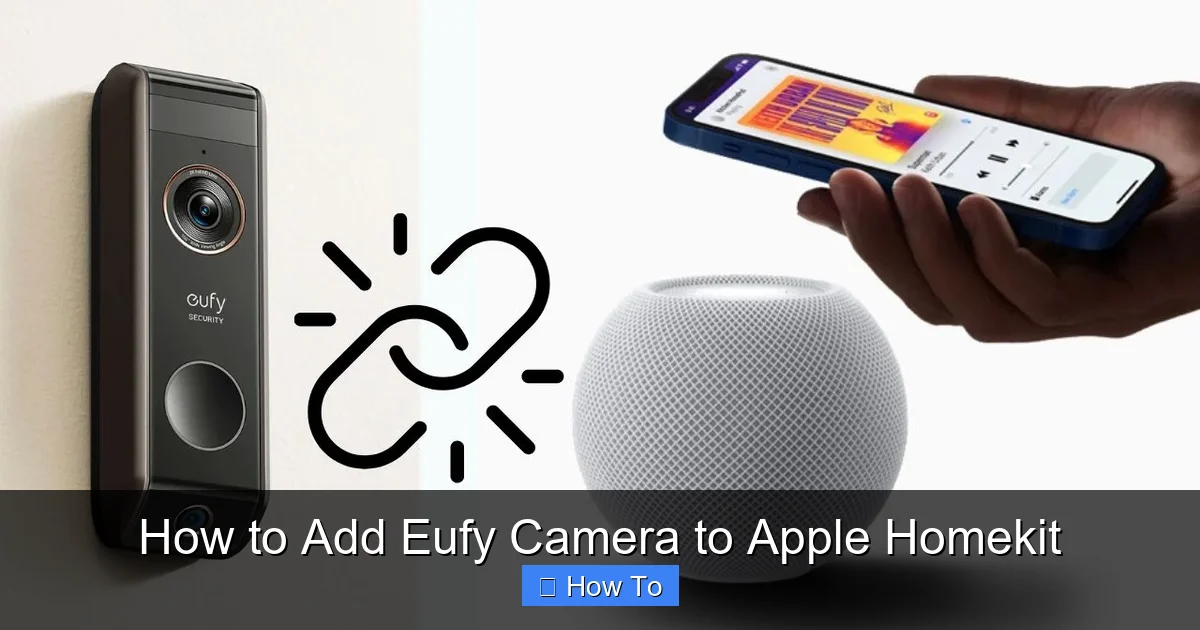 How to Add Eufy Camera to Apple Homekit