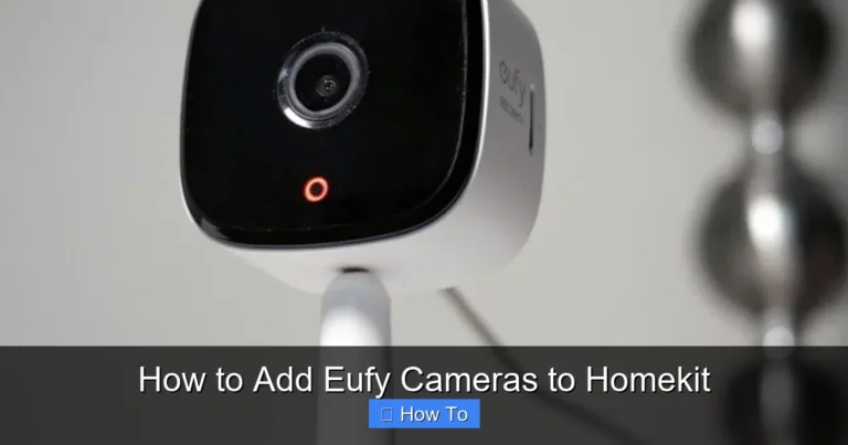 How to Add Eufy Cameras to Homekit