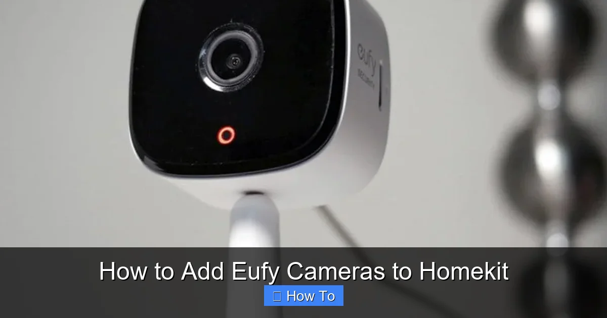 How to Add Eufy Cameras to Homekit