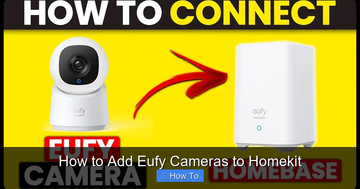How to Add Eufy Cameras to Homekit
