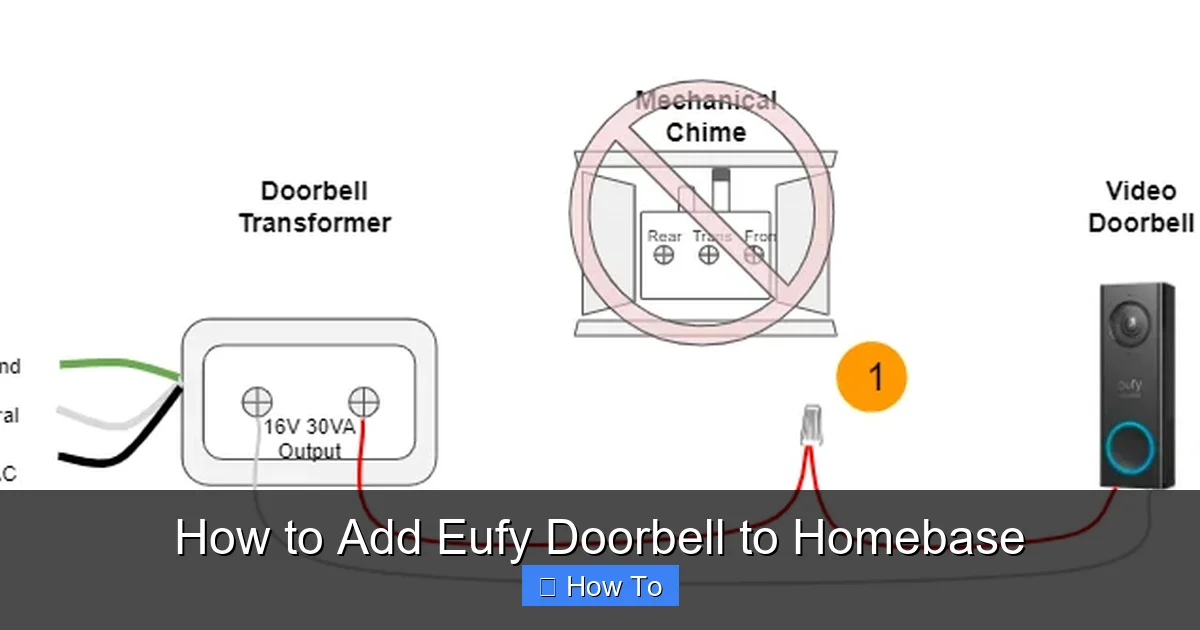 How to Add Eufy Doorbell to Homebase