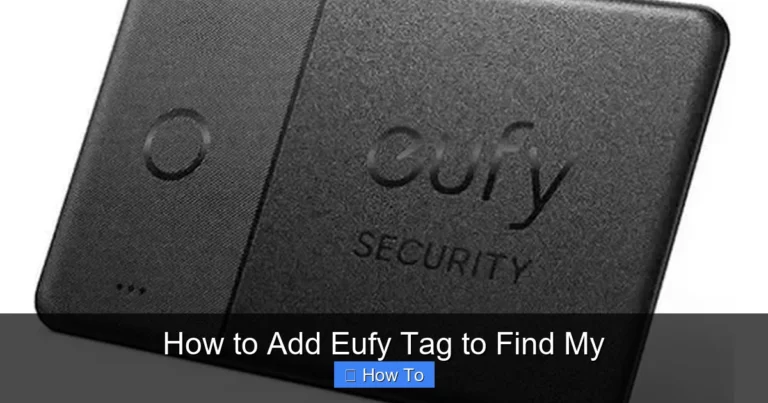 How to Add Eufy Tag to Find My