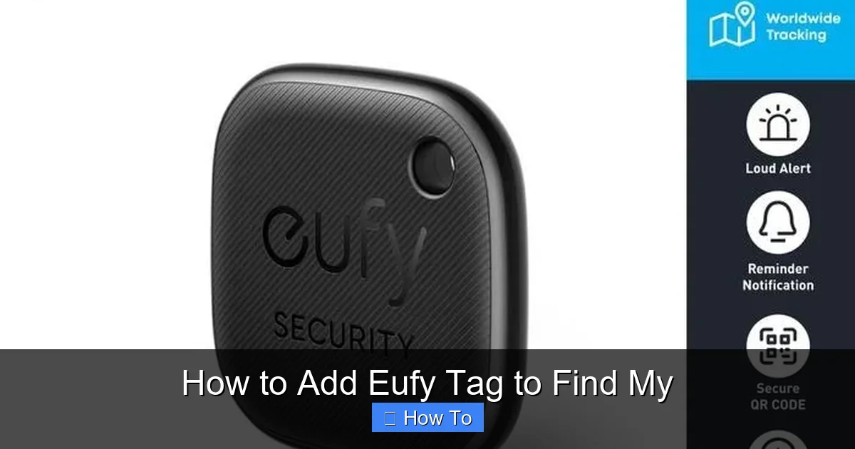How to Add Eufy Tag to Find My
