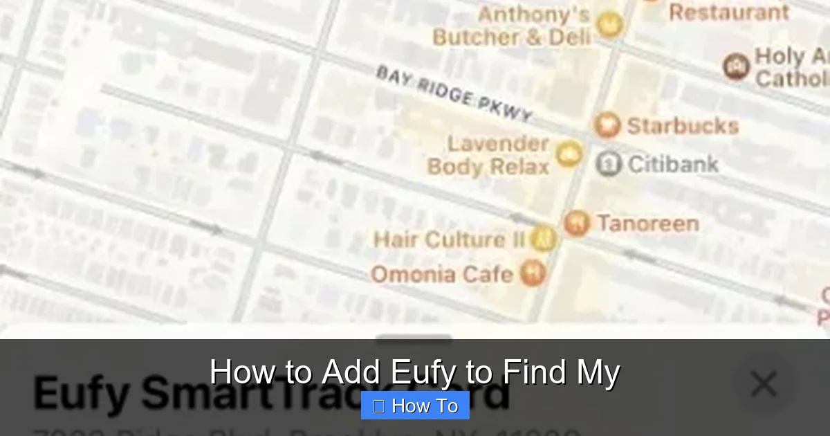 How to Add Eufy to Find My