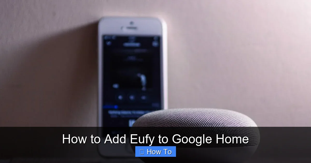 How to Add Eufy to Google Home