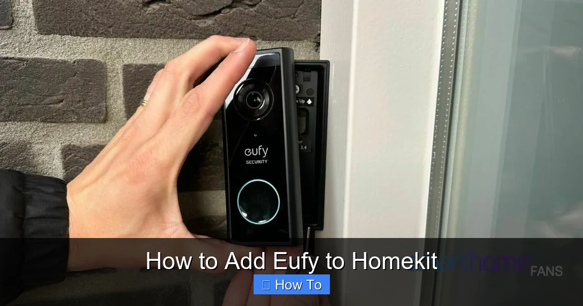 How to Add Eufy to Homekit