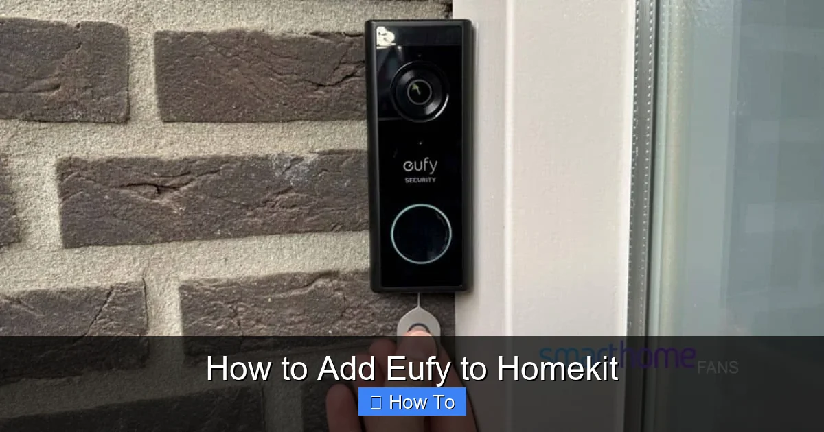 How to Add Eufy to Homekit